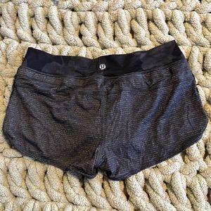 Lululemon Floral Black Shorts